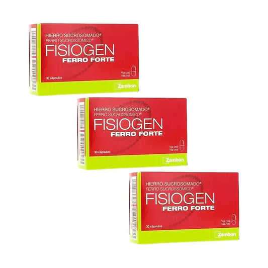 Fisiogen Ferro Forte, Pack 3x30 Cápsulas