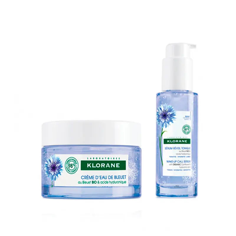Klorane Pack Sérum Tonificante Aciano, 50 ml + Gel Crema al Agua de Aciano, 50 ml