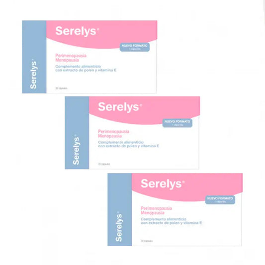 Serelys Perimenopausia Menopausia, Pack 3 x 30 Cápsulas