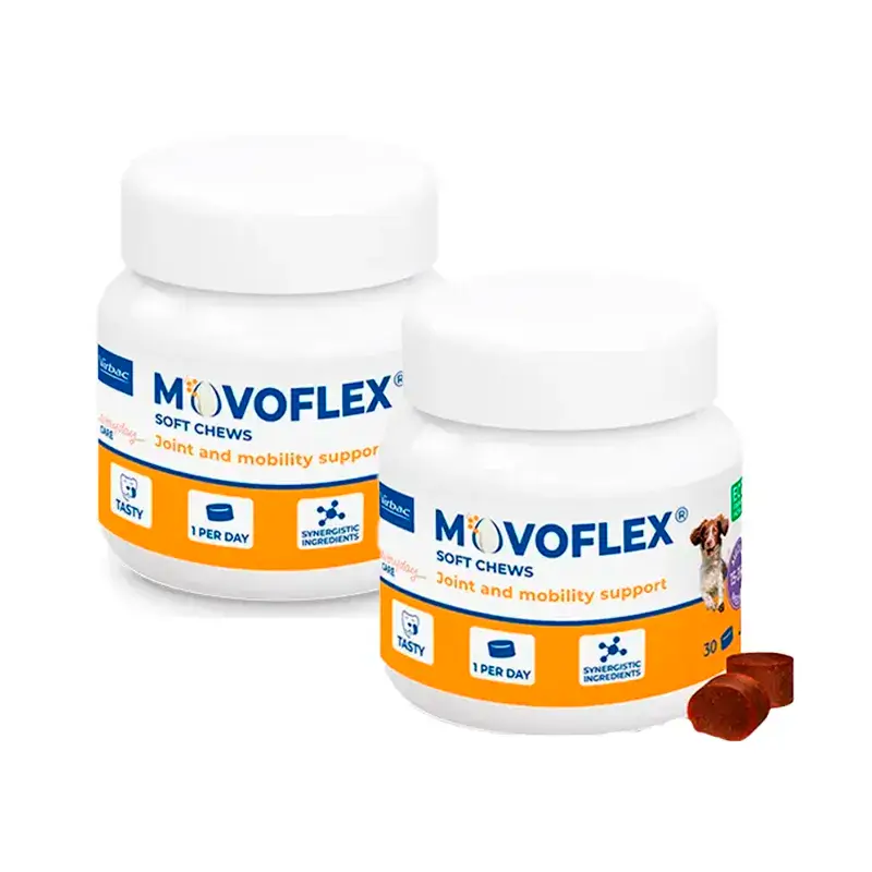 Movoflex Condroprotector Perros Medianos 15-35kg, Pack 2 x 30 Comprimidos