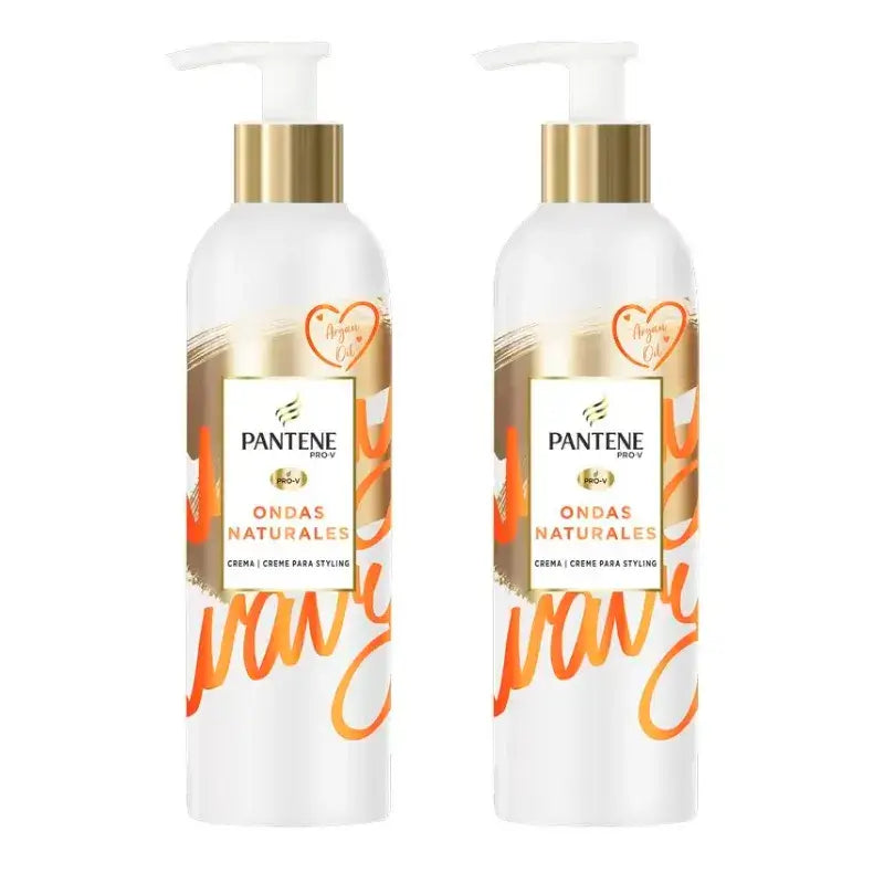 Pantene Pro-V Crema Nutritiva Ondas Naturales, Pack 2 x 235 Ml