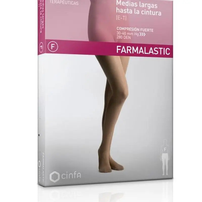 Farmalastic Panty Compresión Normal Beige, Talla Grande