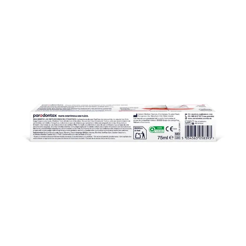 Parodontax Sin Fluor Pasta Dental, 75 ml
