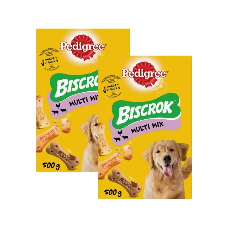 Pedigree Biscrok Galletas Caja, 2X500 Gr