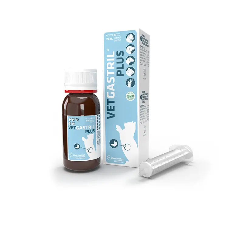 Pharmadiet Vetgastril Plus Protector Gástrico para Perros y Gatos, 20 mL