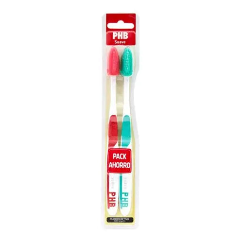 PHB DUPLO CEPILLO DENTAL ADULTO PLUS SUAVE