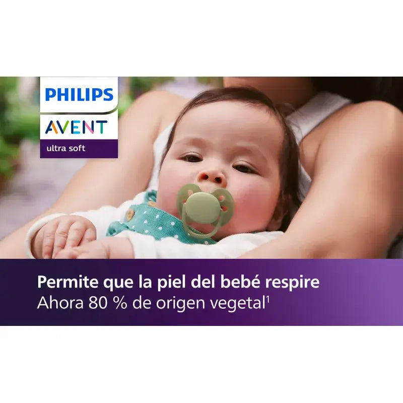 Philips Avent 2 chupetes ultra soft 6-18m neutral