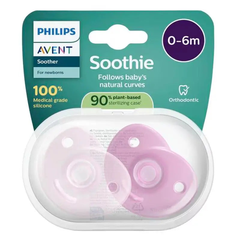 Philips Avent Soothie Calmante 2 chupetes 0-6m niña