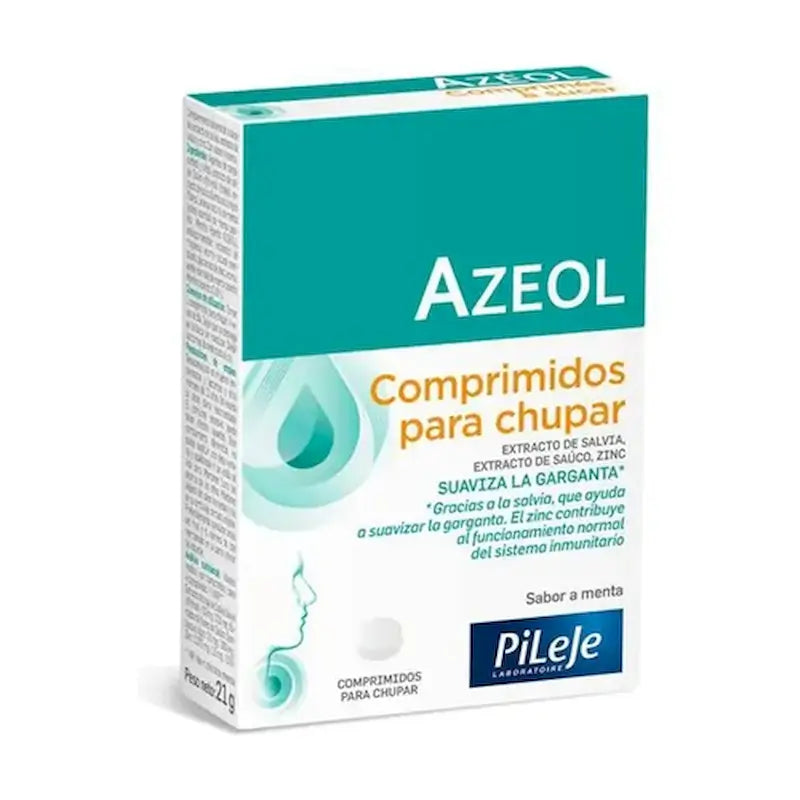 Pileje Azeol Garganta 30 Comprimidos Masticables
