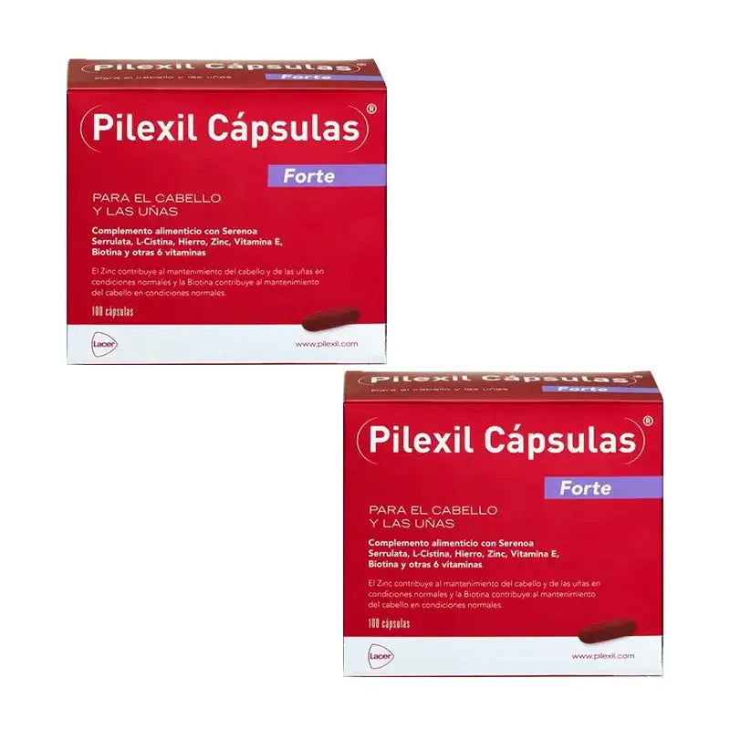Pilexil cápsulas Forte, Pack 2 x 100 Capsulas