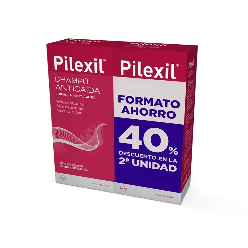 Pilexil Duplo Champu Anticaida 500Ml 2ª Unidad 40% Dto