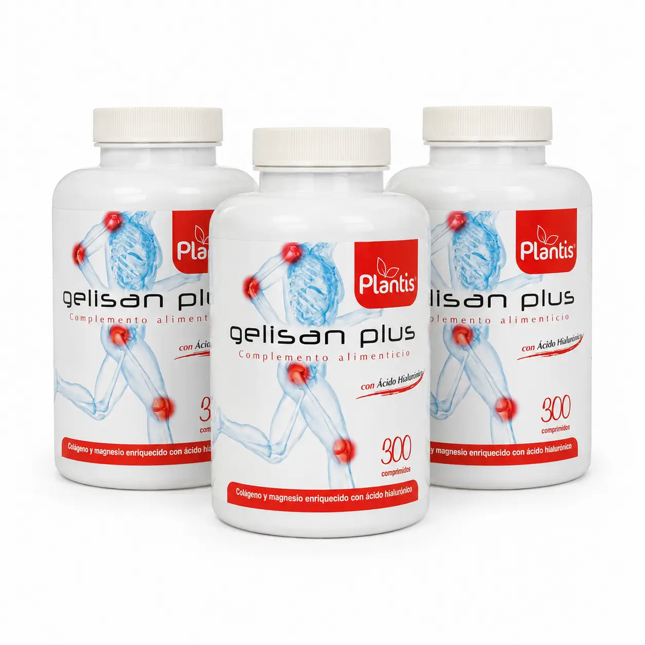Plantis Gelisan Plus Con Ácido Hialurónico 300 Comprimidos , pack 3