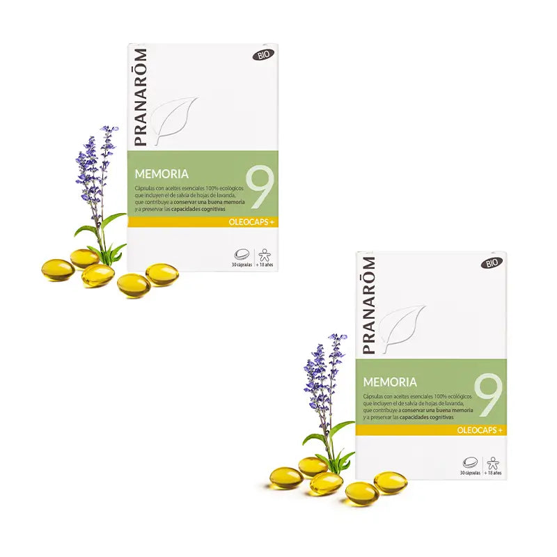 Pranarôm 9 Memoria Bio, 2X30 Cápsulas