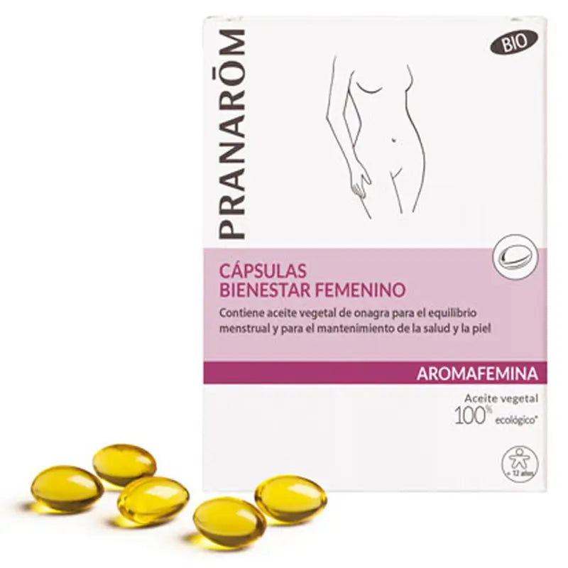 Pranarom Aromafemina Bienestar Femenino, 30 cápsulas