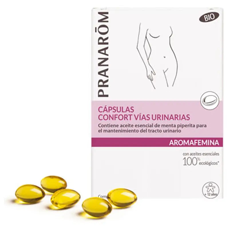 Pranarom Aromafemina Confort Vías Urinarias, 30 cápsulas