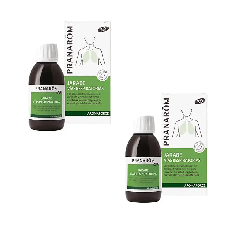 Pranarôm Aromaforce Jarabe Vías Respiratorias Bio, 2X150 Ml