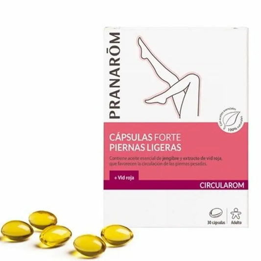 Pranarom Circularom Cápsulas Forte Confort Piernas Ligeras, 30 cápsulas