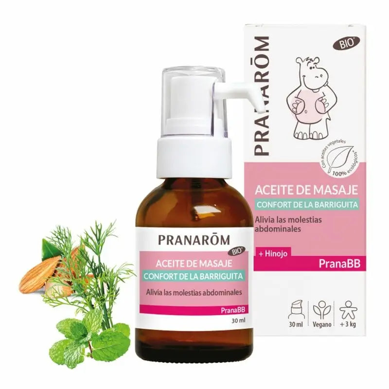Pranarom PranaBB Aceite Masaje Confort Barriguita, 30ml