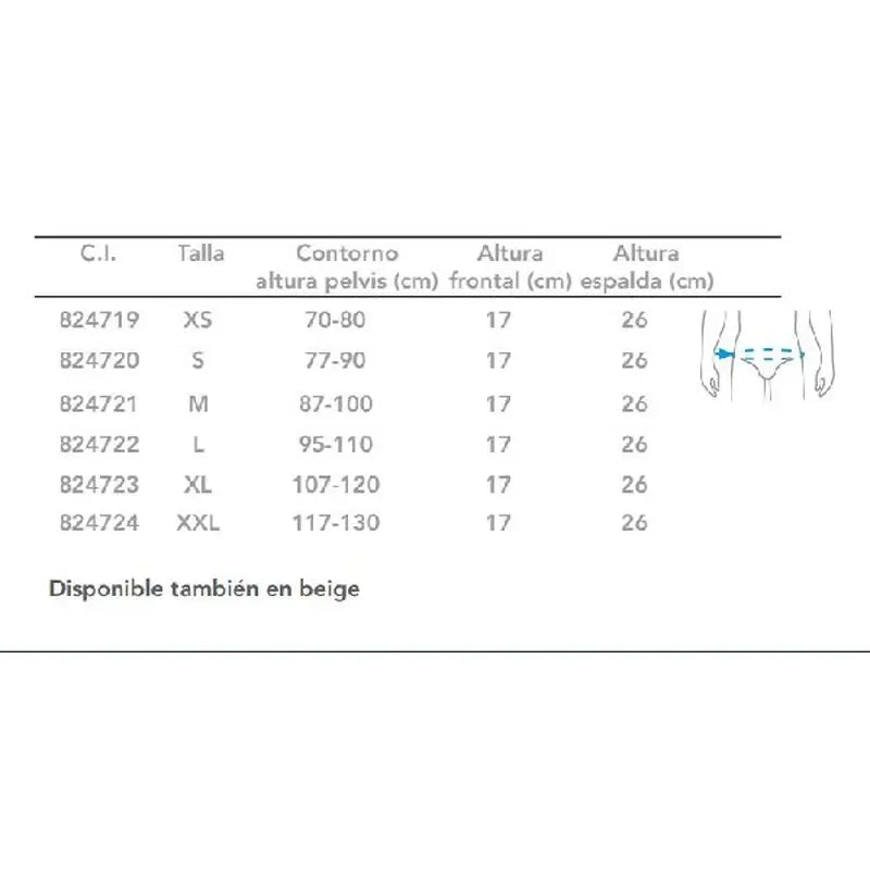 Primspine Care Faja Lumbosacra Semirrígida Cruce Lumbar Gris Xs