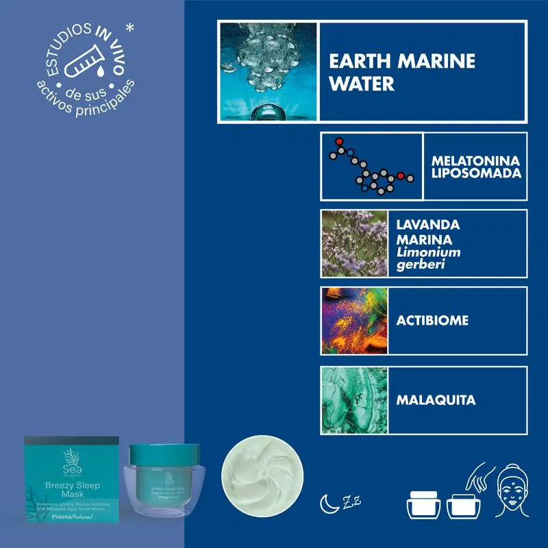 Prisma Natural Sea Beauty Breezy Sleep Mask, 50 ml