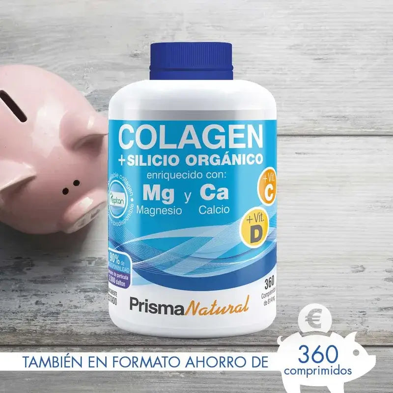 Prisma Natural Colageno Marino Peptan + Silicio Orgánico, 180 Comprimidos