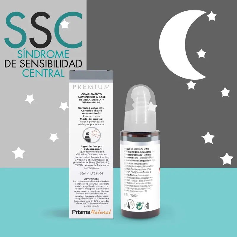 Prisma Premium Spray Bucal Melatonina + Vit B6, 50 ml
