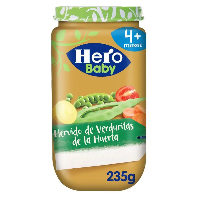 Hero Baby Tarritos Hervidos De Verduritas De La Huerta, 235Gr