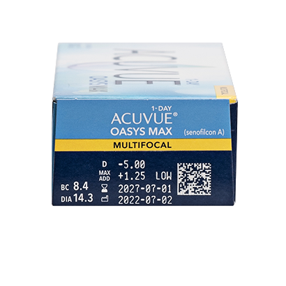 Acuvue Oasys 1 Day With Hydraluxe Lentillas Tóricas Diarias , 30 unidades