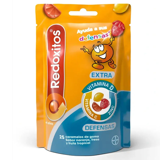 Redoxon Redoxitos Extra Defensas +4 Años , 25 caramelos de goma
