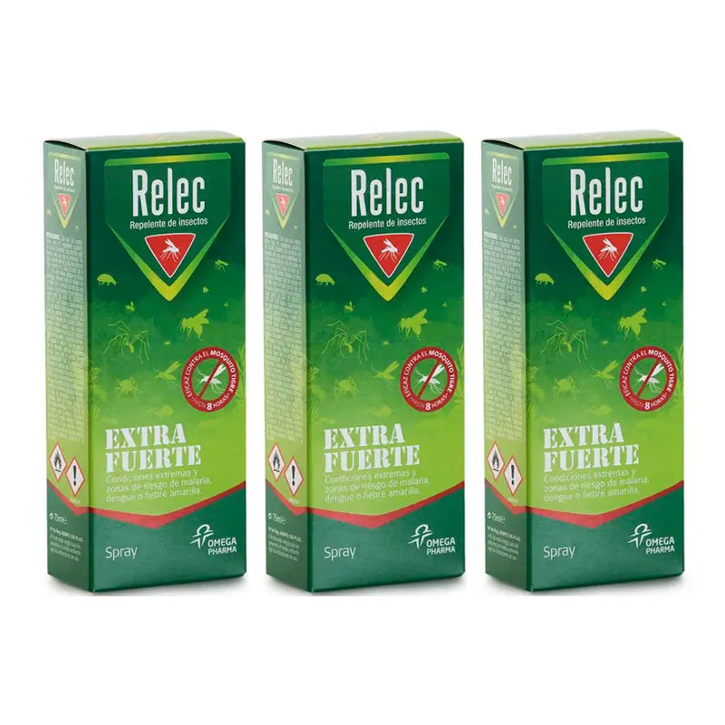 Relec Triplo Extra Fuerte Spray 3 x 75 ml