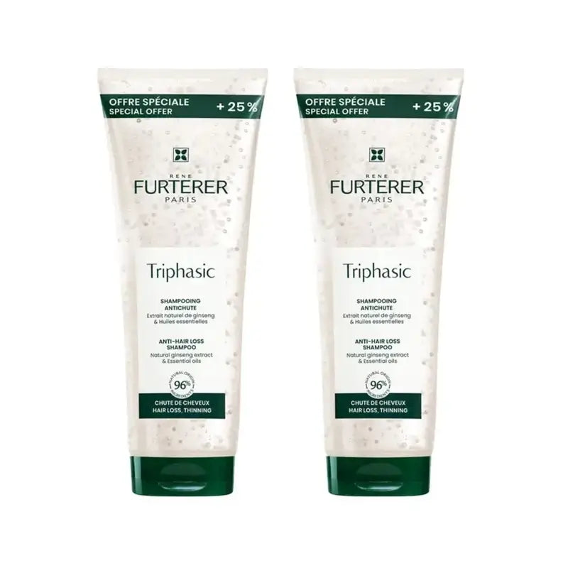 Rene Furterer Triphasic Champú Anticaída, 2X200 Ml
