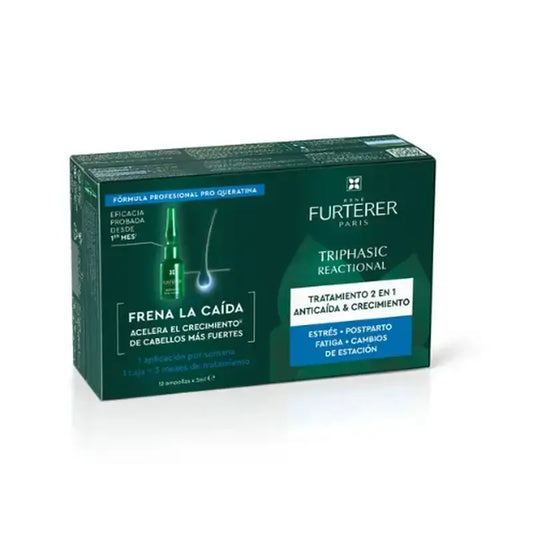 René Furterer Pack Ampollas Triphasic Reaccional 5 ml x 12 Ampollas