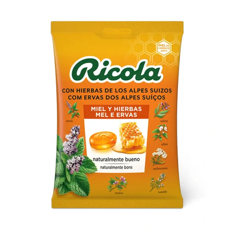 Ricola Bolsa Miel Y Hierbas , 70 gr