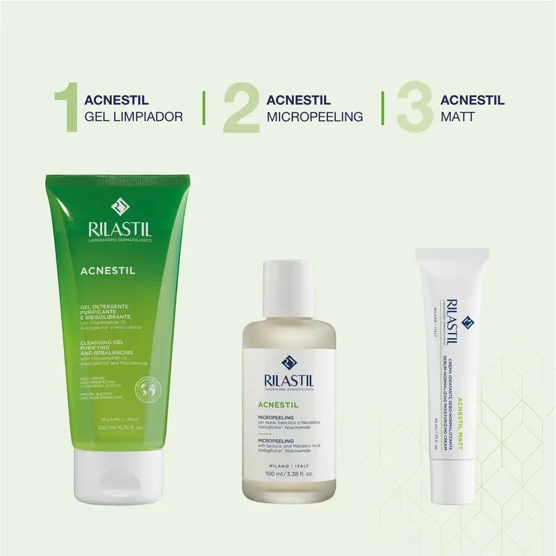 Rilastil Acnestil Matt Crema Hidratante y Matificante Pieles Grasas 40 ml