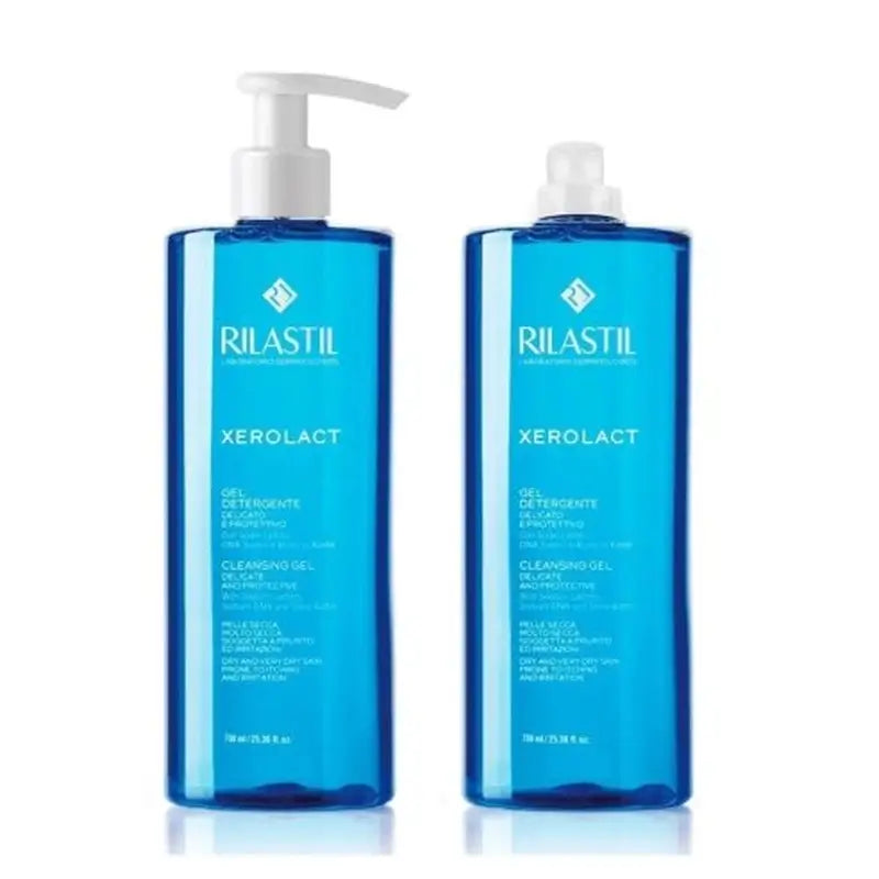 Rilastil Duplo Xerolact Gel 2ª 50% Dto , 750ml + 750ml