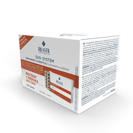 Rilastil Sun System Oral, 2x30 cápsulas