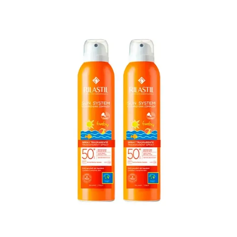 Rilastil Sun System Spray Baby Transparente 50+ , 2 x 200 ml