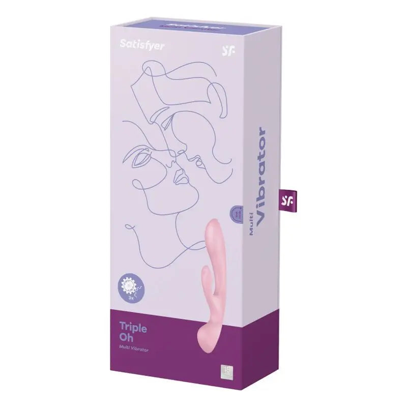 Satisfyer Vibrator Triple Oh Vibrador Híbrido - Rojo