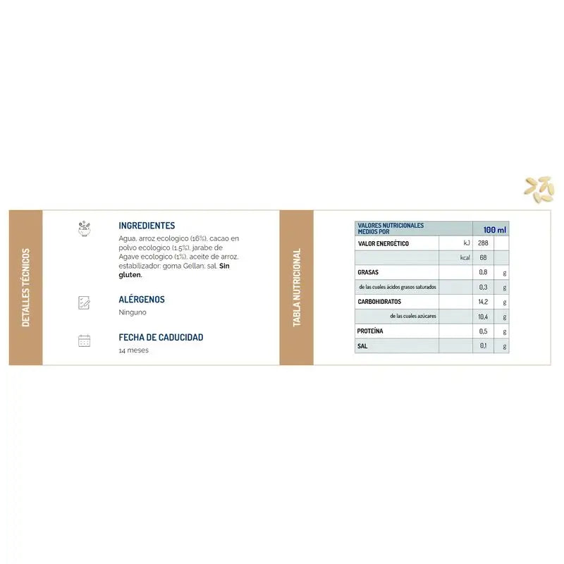 Scotti Bebida Vegetal De Arroz Con Cacao 1L .Bio Sg Veg**