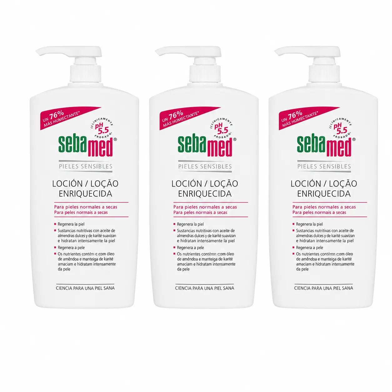 Sebamed Loción Enriquecida 1000 Ml , pack 3