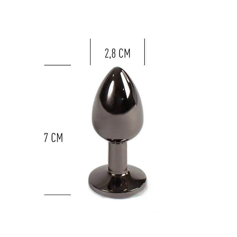 Secret Play Gunmetal Butt Plug Talla S 7 Cm