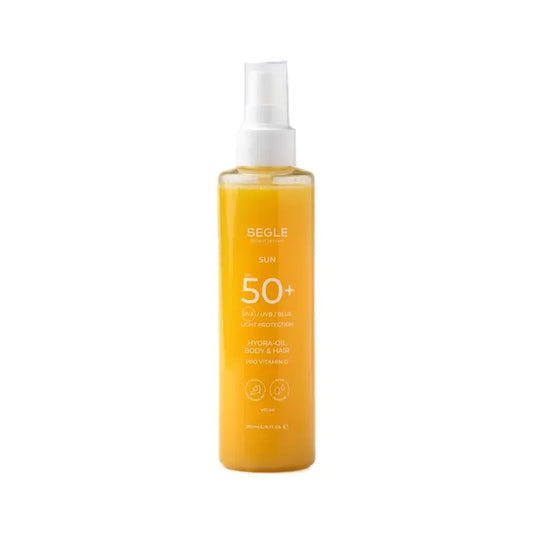 Segle Spray Solar Bifásico Para Cuerpo Y Cabello SPF50+, 200 ml