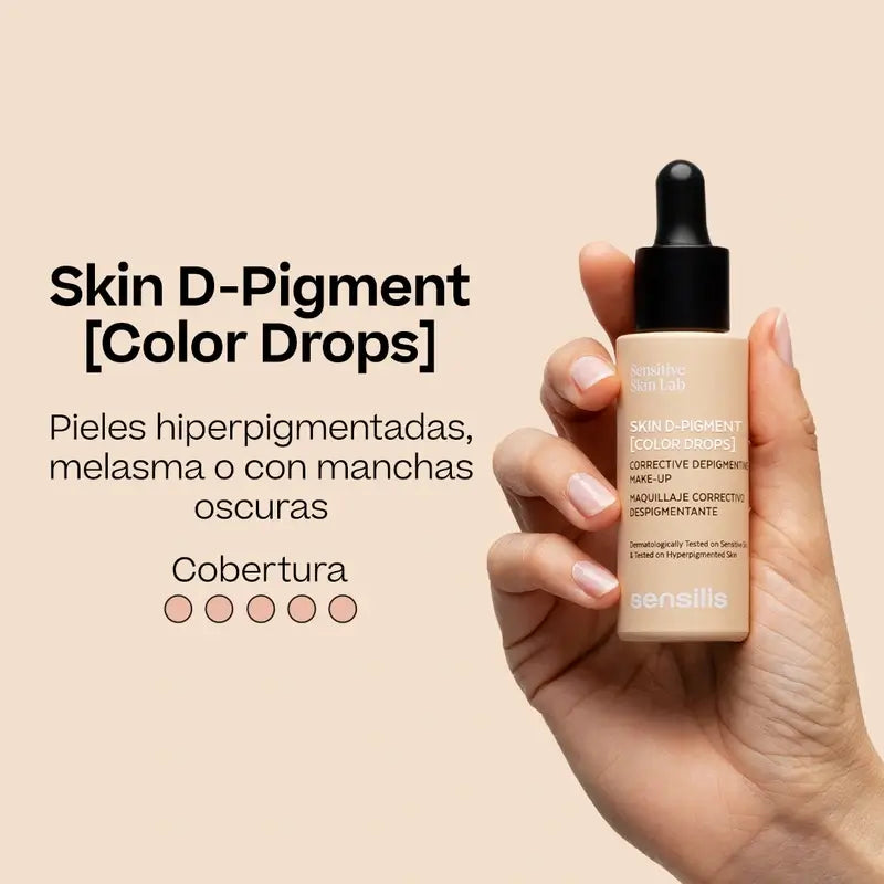 Sensilis Skin D-Pigment Maquillaje Corrector Despigmentante Tono Beige, 30 ml