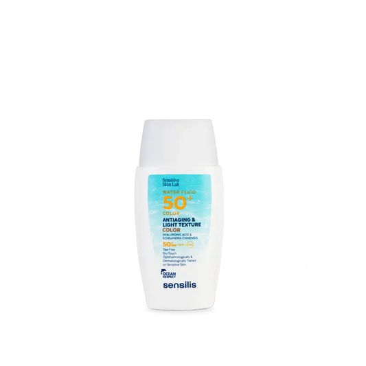 Sensilis Water Fluid SPF 50+ Antiedad Fluido con Color, 40 ml