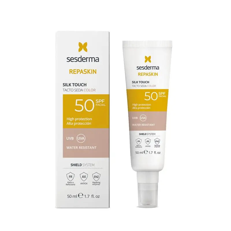 Sesderma Fotoprotector Spf 50 Facial Tacto Seda Color, 50 ml