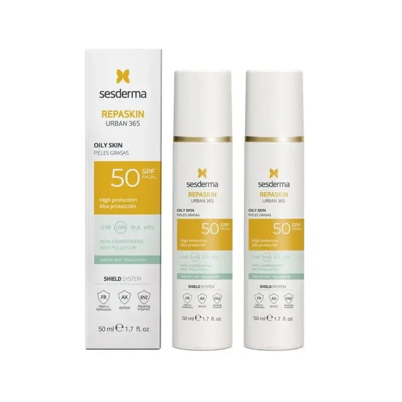 Sesderma Repaskin Urban 365 Pieles Grasas, 2X50 Ml