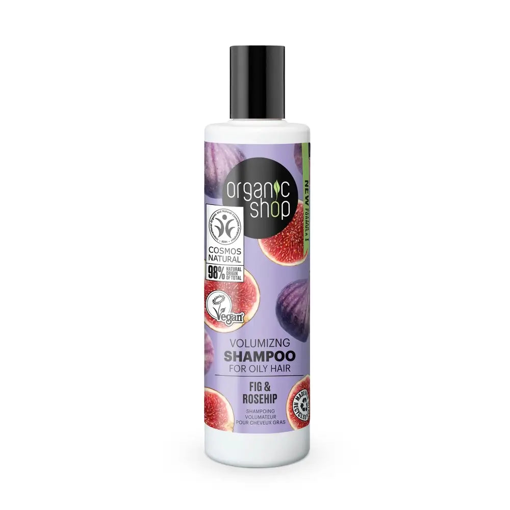 Skin Super Good Champú Voluminizador Para Cabello Graso Higo Y Escaramujo De Organic Shop, 280 Ml