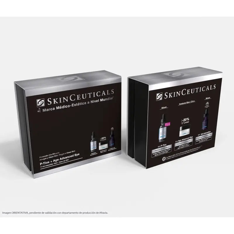 Skinceuticals Protocolo Arrugas Y Glass Skin P-Tiox + Age Advanced Eye