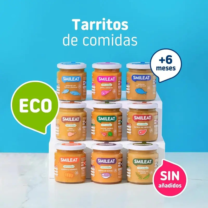 Smileat Tarrito Verduras Con Quinoa Ecológico, 6x230 Gr