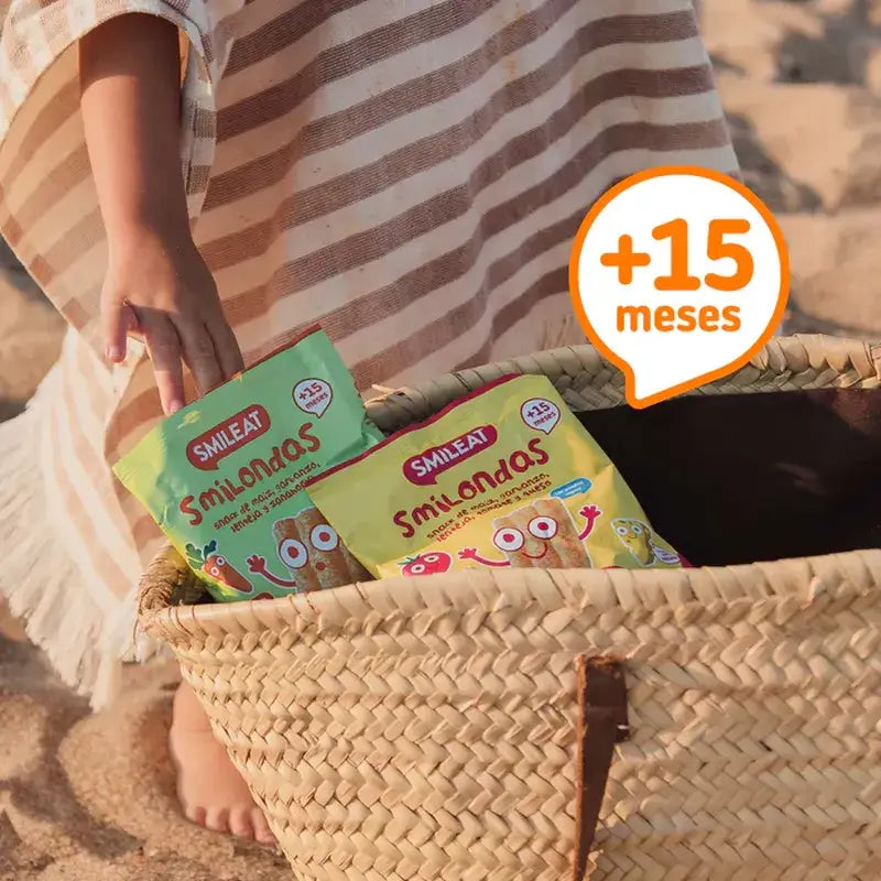 Smileat Smilondas Snack De Maiz, Legumbres Y Zanahoria , 25 gr